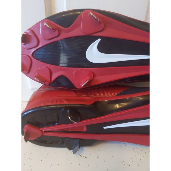 Nike Men's Huarache Pro Low Metal Baseball Cleats NEW 599233 016 Black Red SZ 15 - Picture 9 of 11